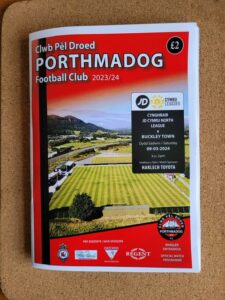 Porthmadog FC vs Buckley Town Match Programme