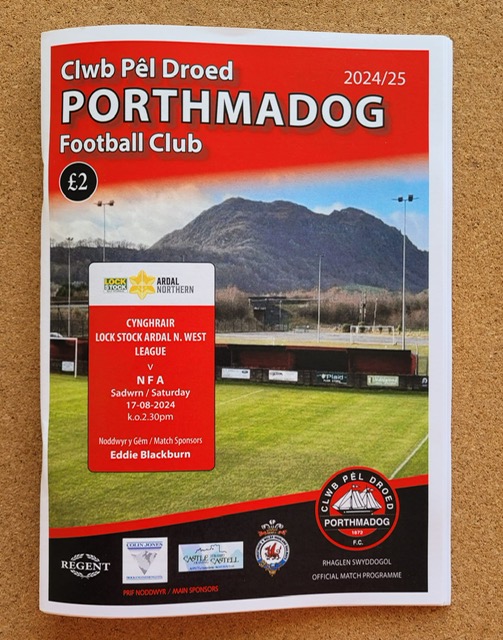 Porthmadog FC vs N F A Matchday Programme